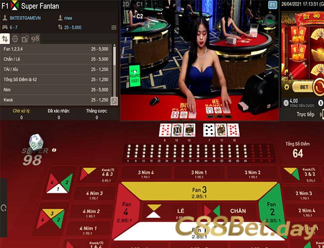 Luật chơi game Fantan