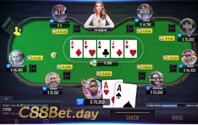 Luật chơi poker tại C88BET chuẩn xác, dễ ăn thưởng 5 Thứ tự sảnh bài trong luật chơi poker tại C88BET